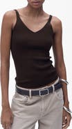 MANGO V-Neck Rib Tank