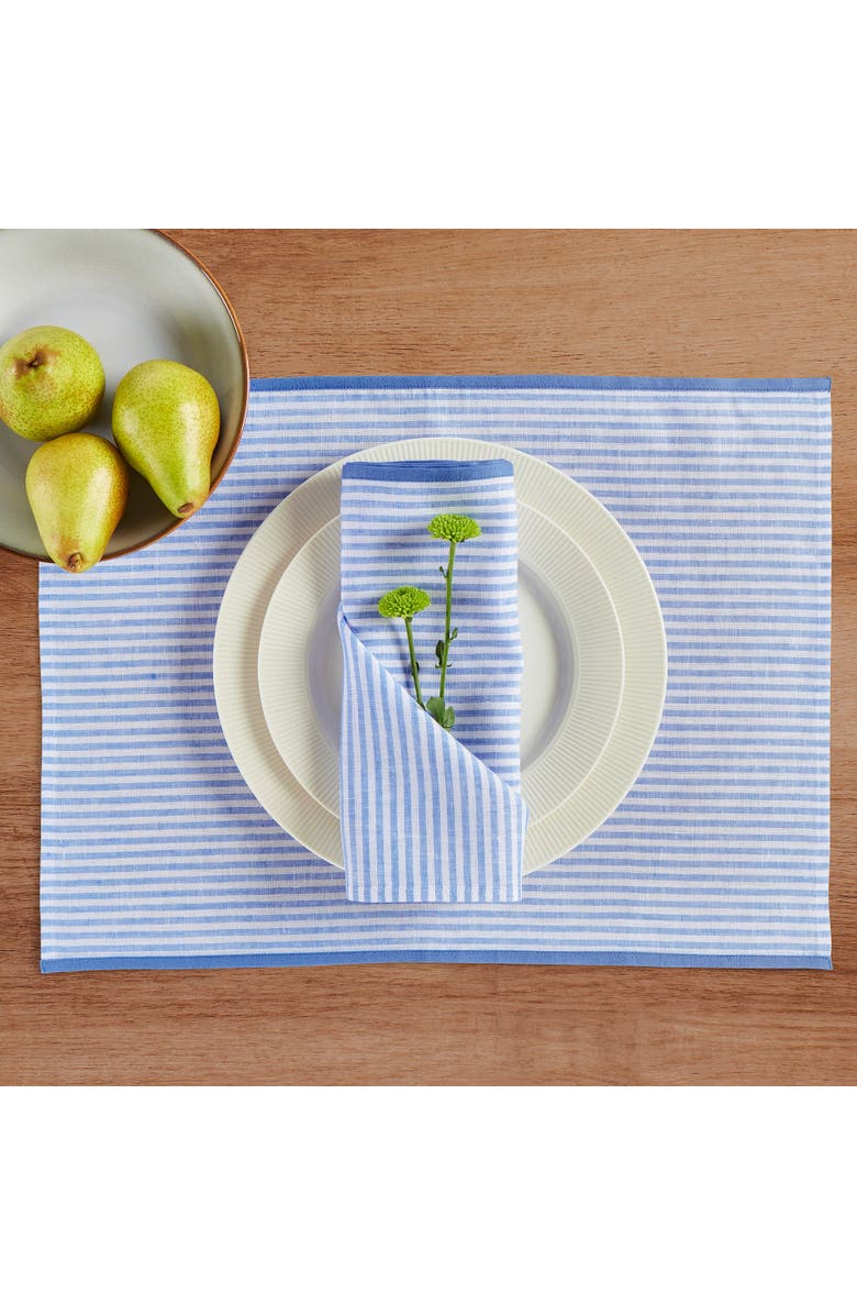 Solino Home Linen Dinner Napkins - Carmine, 20" x 20", Alternate, color, 