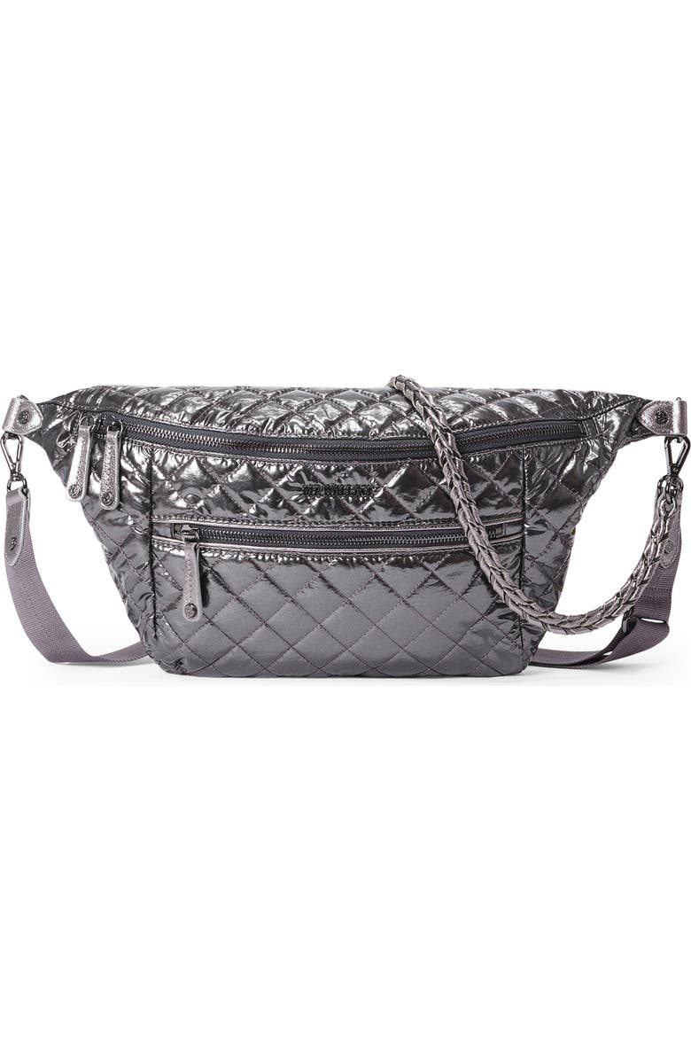 MZ Wallace Crosby Metallic Sling Bag, Main, color,