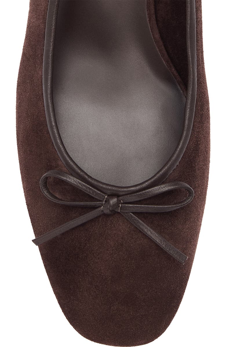 Reformation Terry Ballet Pump, Alternate, color, Espresso Suede