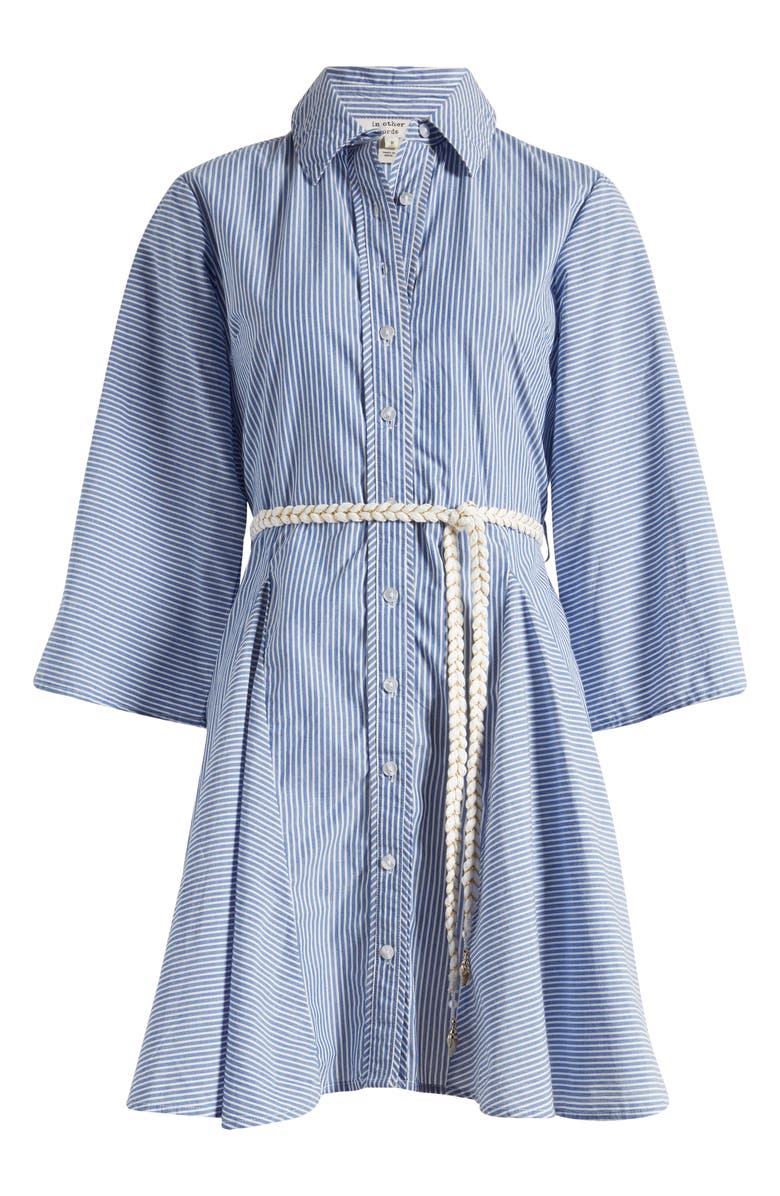 River Island Stripe Belted Shirtdress, Alternate, color,