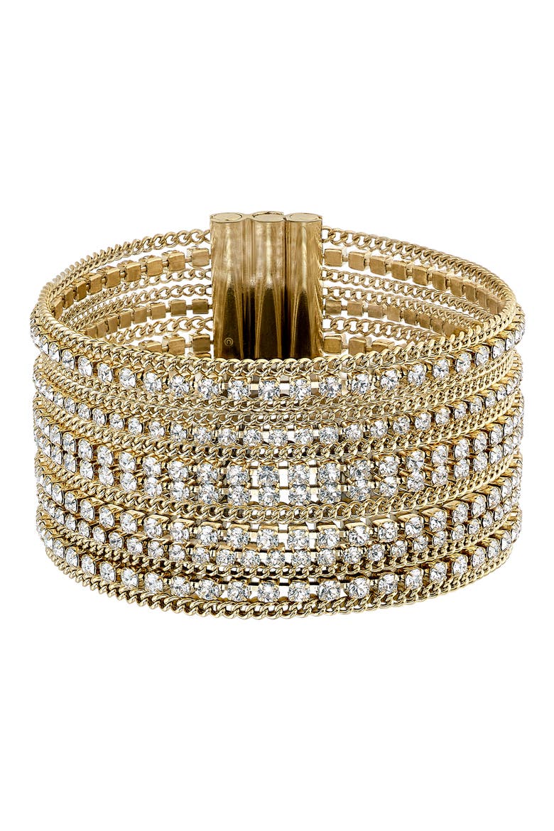 Fit Wide Bracelet, Main, color, CRYSTAL