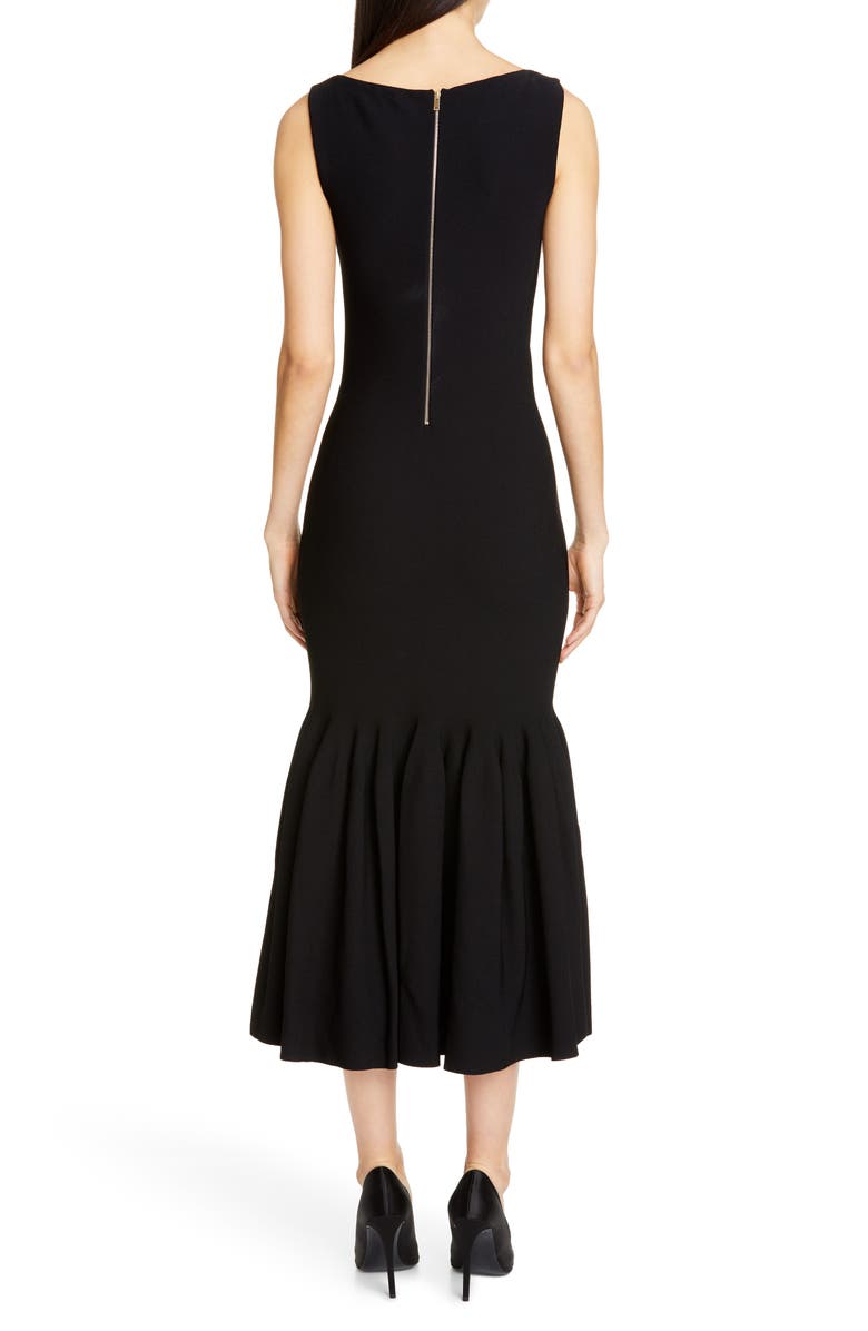 Stella McCartney Flounce Hem Midi Dress, Alternate, color, 