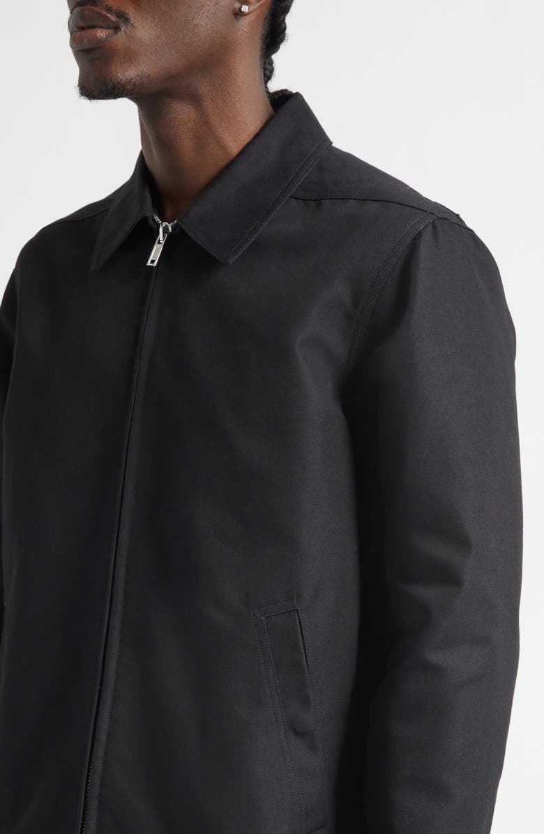 Rick Owens Brad Cotton Blend Jacket, Alternate, color, Black