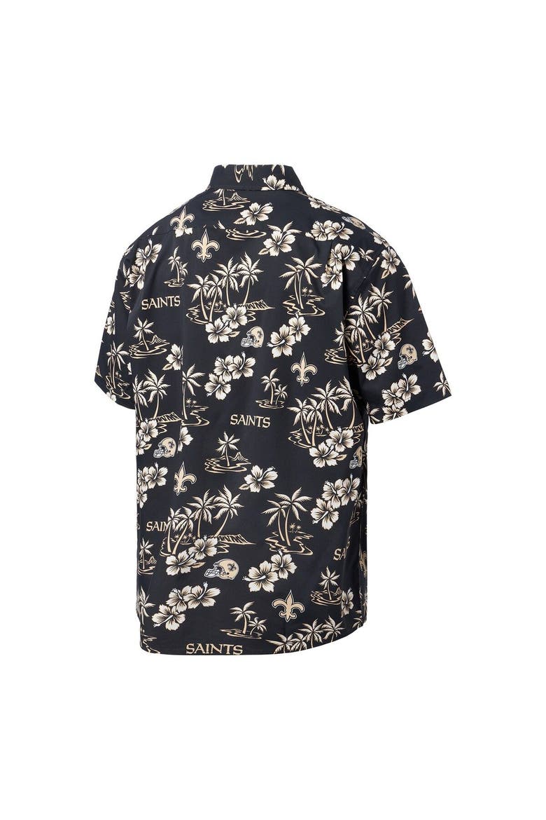 Men's Reyn Spooner Black New Orleans Saints Kekai Button-Up Shirt, Alternate, color, Black