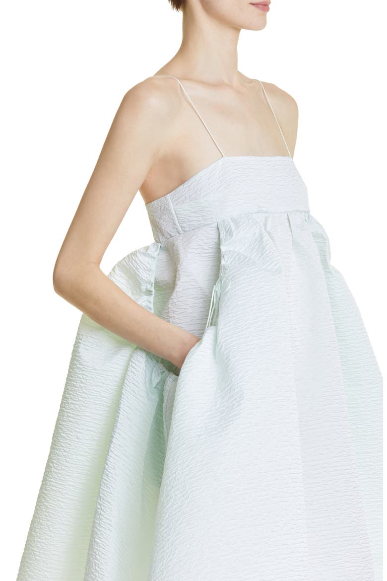 Lisbeth Matelassé Babydoll Dress, Alternate, color, MINT GREEN