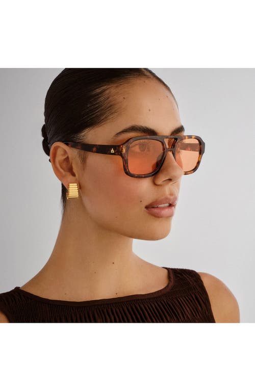 Aire Aquarius Gradient Aviator Sunglasses In Brown