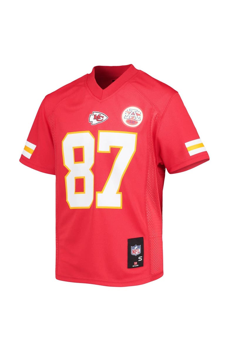 Outerstuff Youth Travis Kelce Red Kansas City Chiefs Replica Player Jersey, Alternate, color, 