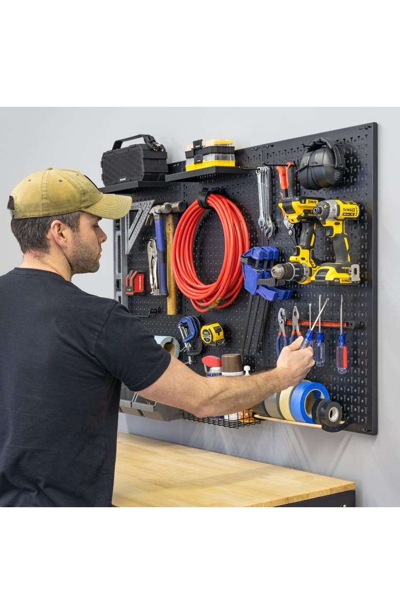 StoreYour 51" x 32" PRO Pegboard | 23 Attachments, Alternate, color, Black