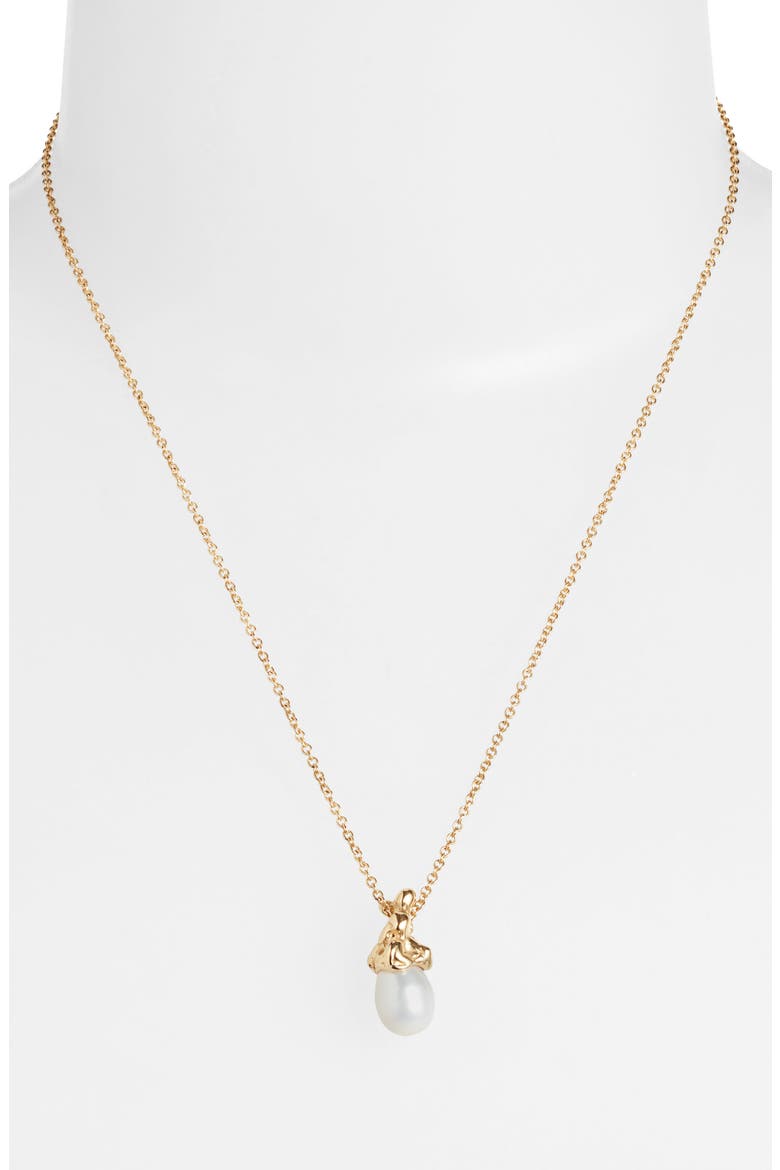 Sophia Freshwater Pearl Pendant Necklace, Alternate, color, GOLD