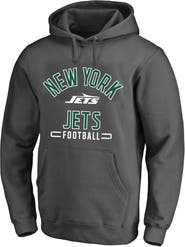 FANATICS Men's Fanatics Heather Charcoal New York Jets Big & Tall Pullover Hoodie