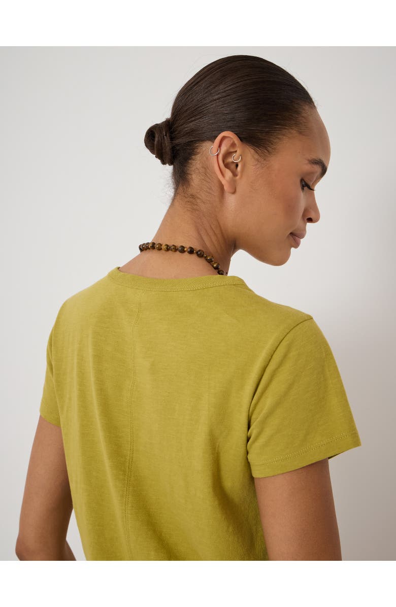 Hush Slim Fit Slub Cotton Crew T-Shirt, Alternate, color, Olive Green