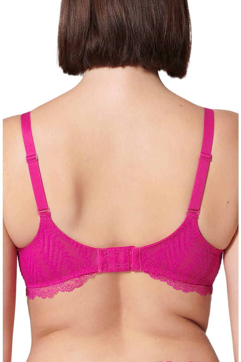 Canopee Underwire Plunge Bra, Alternate, color, HIBISCUS PINK