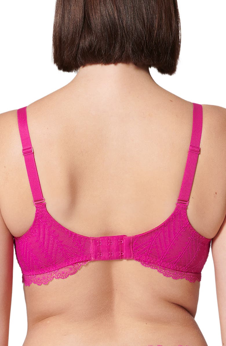 Simone Perele Canopee Underwire Plunge Bra, Alternate, color, Hibiscus Pink
