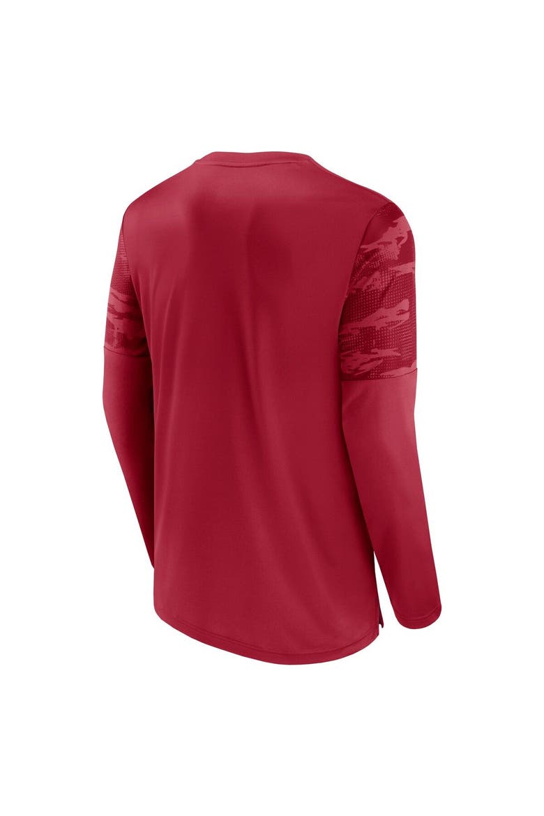 Men's Fanatics Branded Red/Pewter Tampa Bay Buccaneers Square Off Long Sleeve T-Shirt, Alternate, color, Red