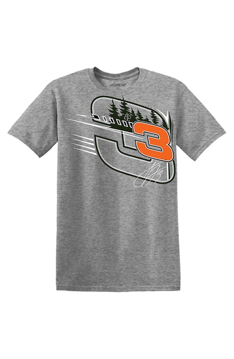 NASCAR Men's Richard Childress Racing Team Collection Heather Gray Austin Dillon 2023 #3 Bass Pro Shops T-Shirt, Alternate, color,