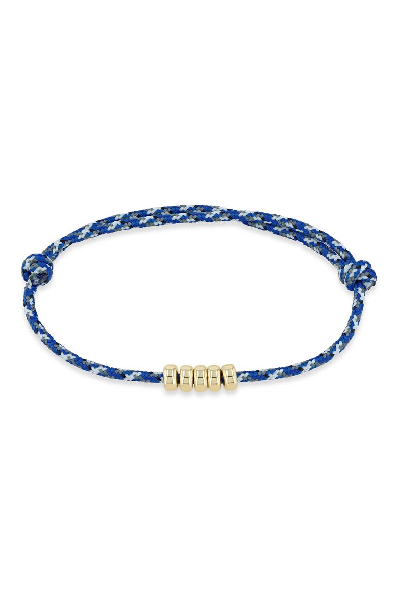14K Gold Beaded Paracord Bracelet, Main, color, 14K YELLOW GOLD