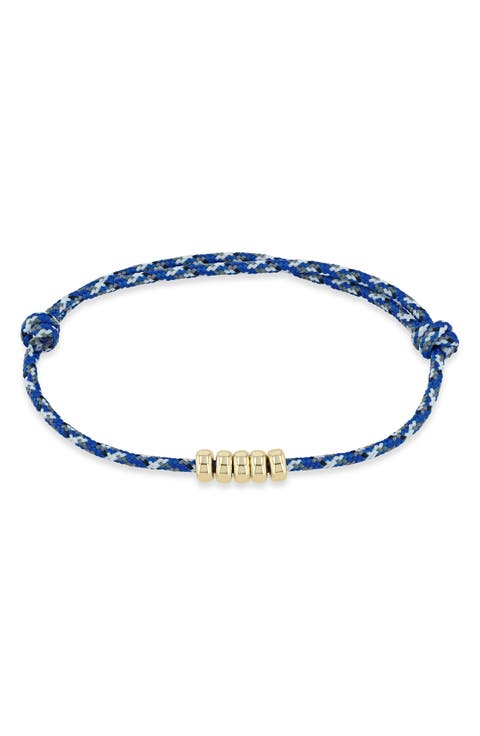 14K Gold Beaded Paracord Bracelet