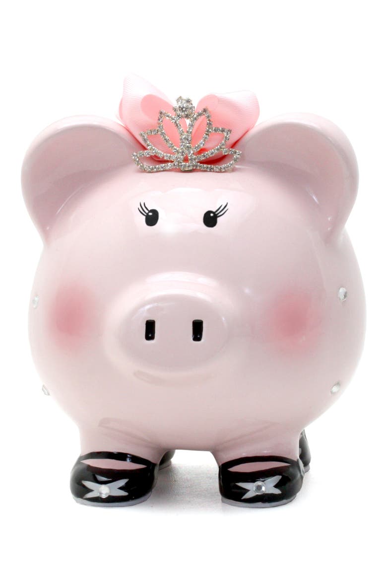 Princess Pig Piggy Bank, Main, color, PINK