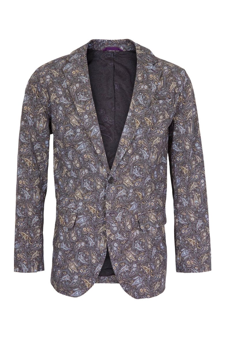 Hadrian Stretch Cotton Blazer, Main, color, Madrid Paisley Smoke