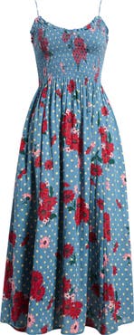 Free People Sweet Nothings Floral Print Sleeveless Maxi Sundress