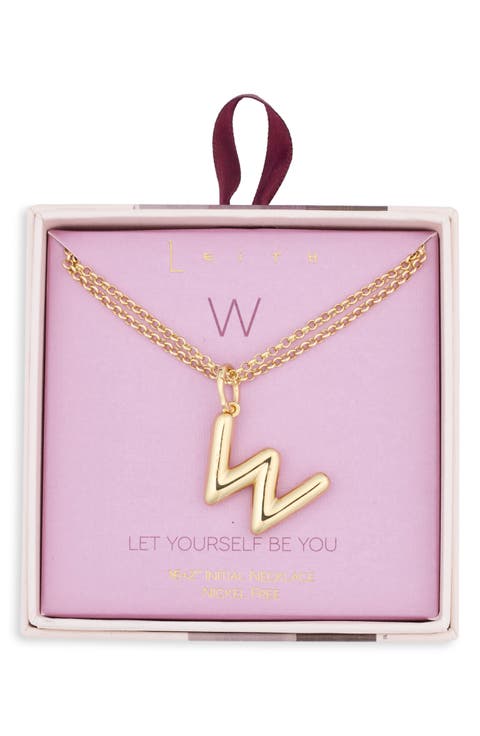 Lowercase Initial Bubble Pendant Necklace