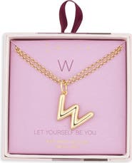 Leith Lowercase Initial Bubble Pendant Necklace