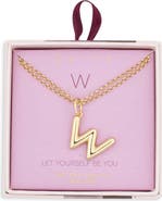 Leith Lowercase Initial Bubble Pendant Necklace