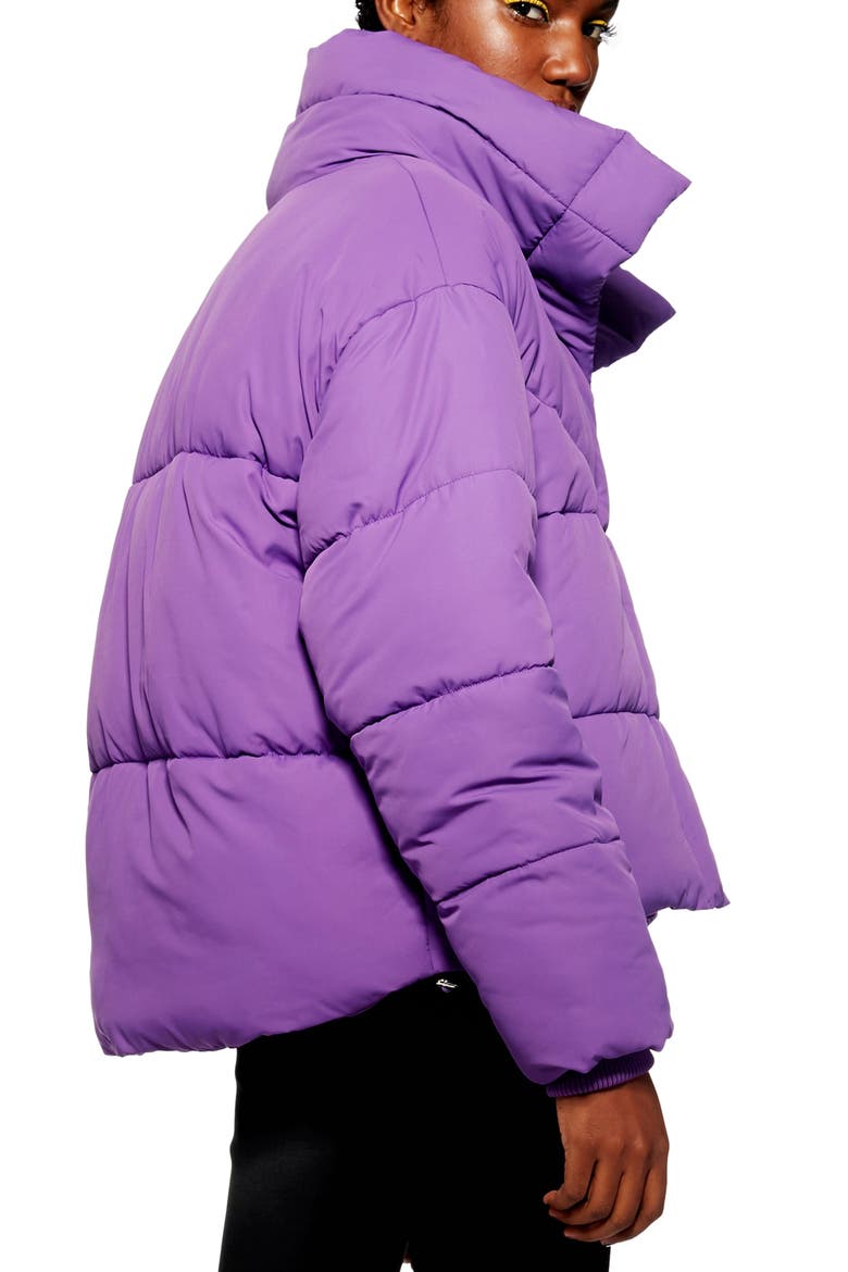 Meghan Puffer Jacket, Alternate, color, PURPLE