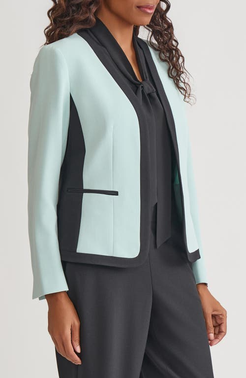 Kasper Plus Size Open-front Jacket In Multi