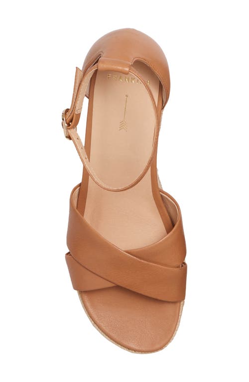 Frankie4 Baker Ankle Strap Espadrille Platform Wedge Sandal In Tan