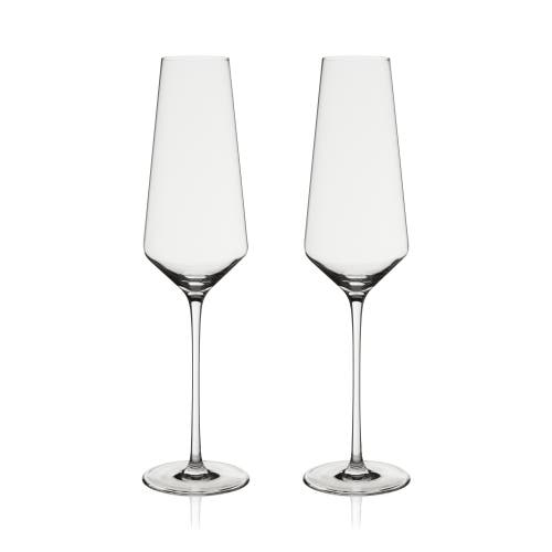 Viski Reserve Liminal Champagne Flutes Set Of 2