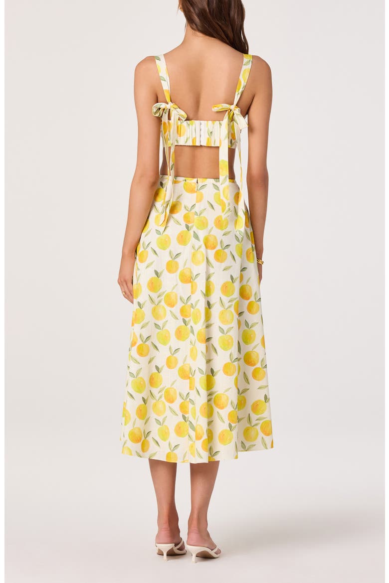 Myria Lemon Print Crop Top, Alternate, color, LEMON PRINT