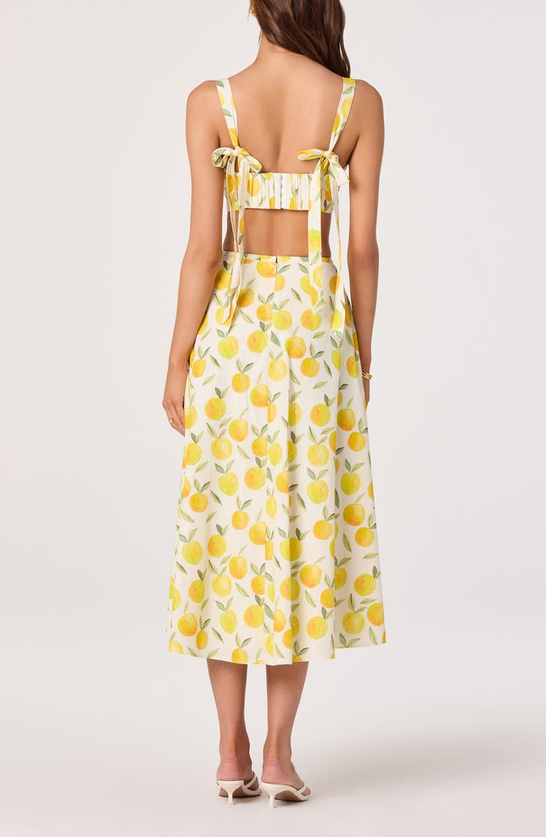 ASTR the Label Myria Lemon Print Crop Top, Alternate, color, Lemon Print