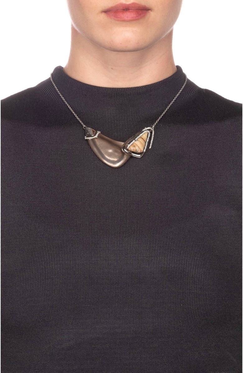 Alexis Bittar Articulating Bib Necklace, Alternate, color,