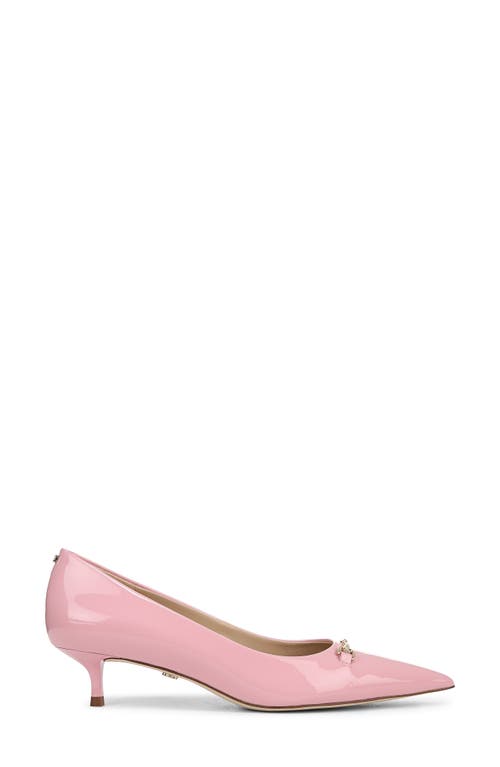 Sam Edelman Kaya Pointed Toe Kitten Heel Lolita Pink Leather