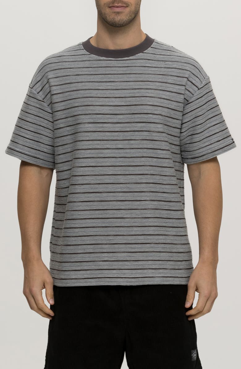 Maui & Sons Dobby Days Oversize Stripe T-Shirt, Main, color, Iron