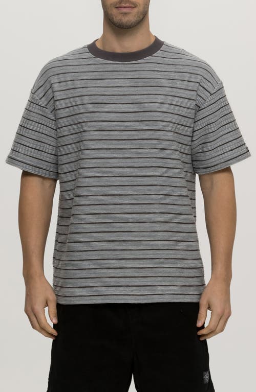 Maui And Sons Maui & Sons Dobby Days Oversize Stripe T-shirt In Iron