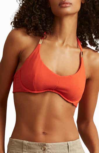 Reiss Lucy Textured Bikini Top