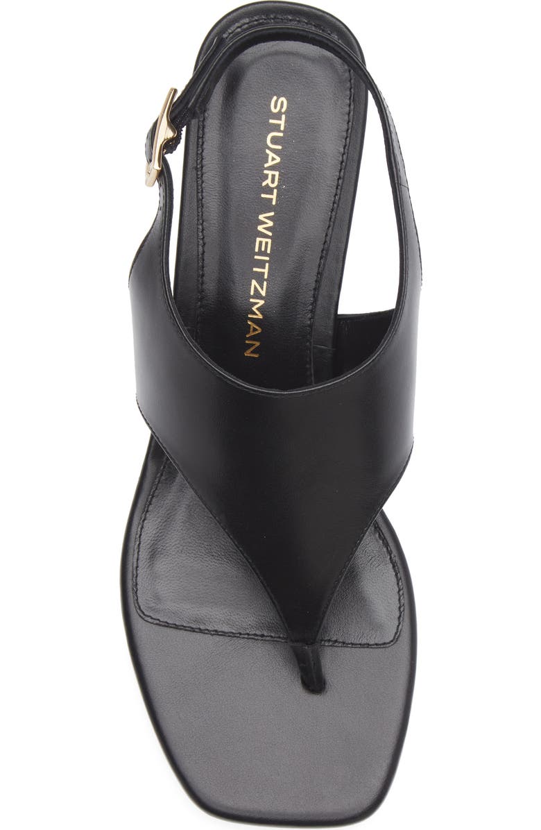 Stuart Weitzman Ankle Strap Sandal, Alternate, color, Black