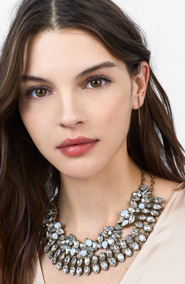 BaubleBar Evangeline Crystal Statement Necklace, Alternate, color,
