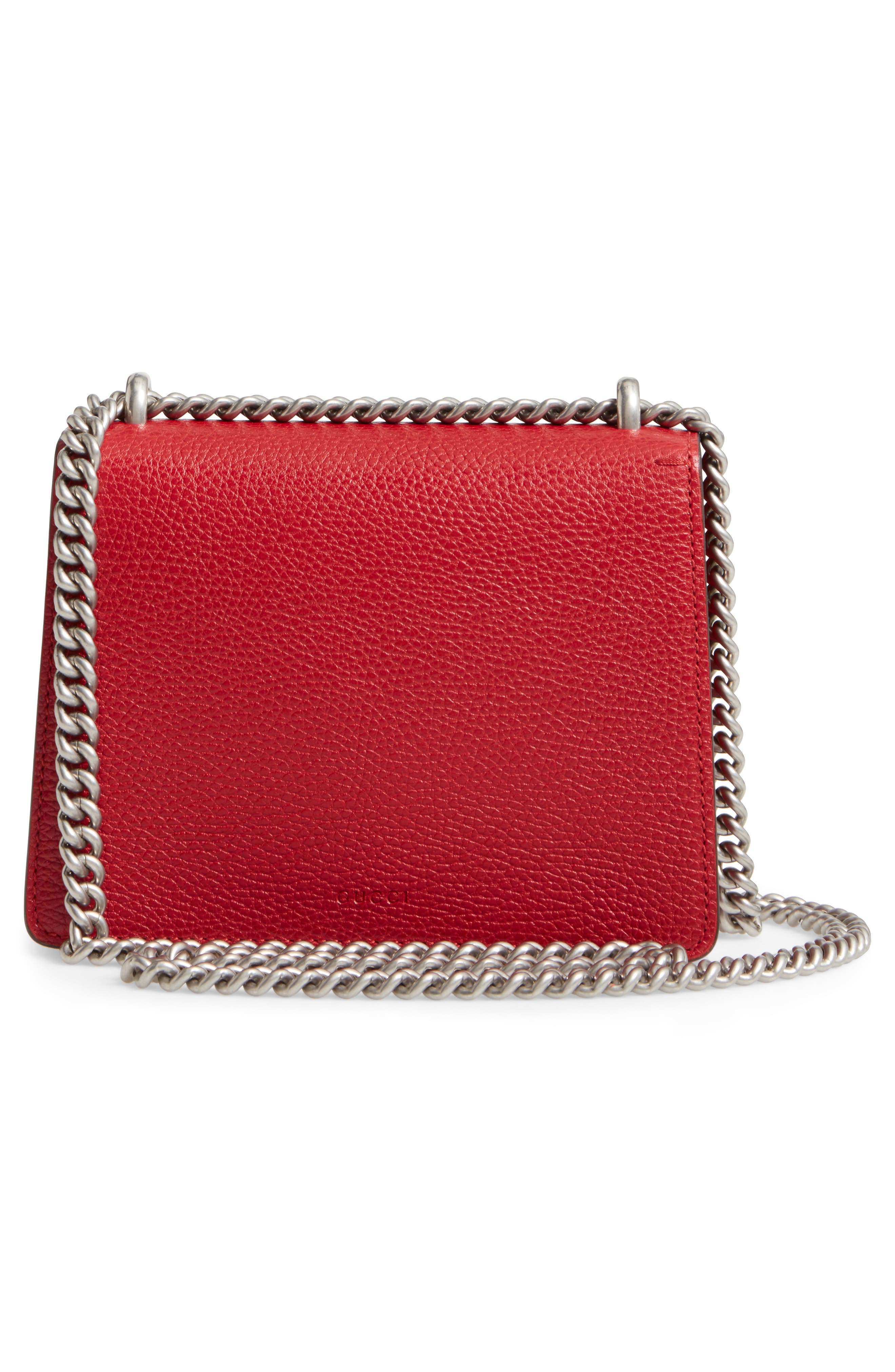 Gucci Mini Dionysus Leather Shoulder Bag, Alternate, color, 