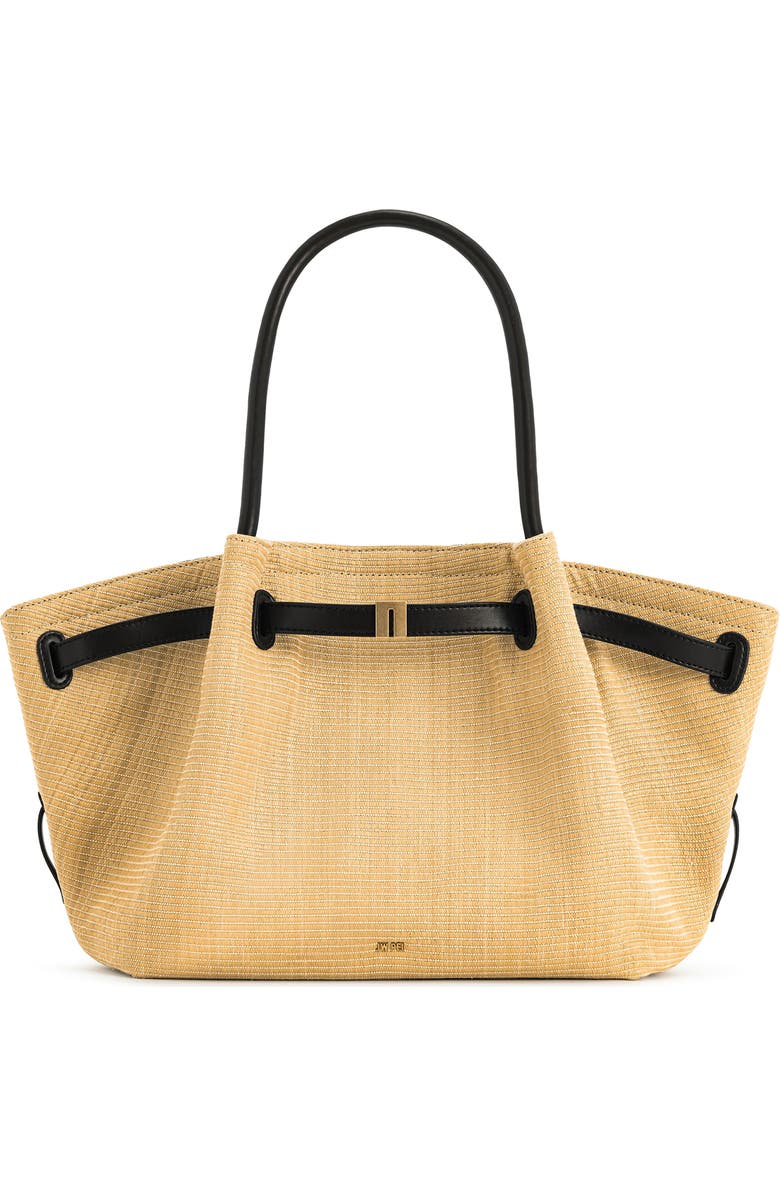 JW PEI Medium Hana Faux Straw Tote, Alternate, color, Brown Straw