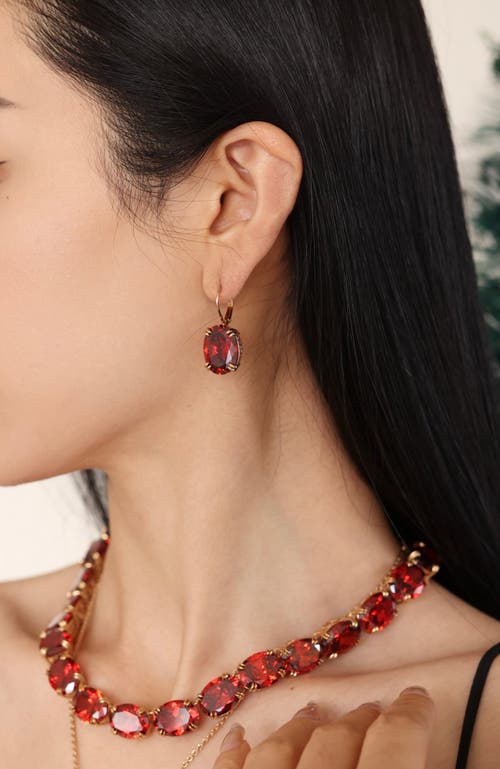 Rc Retro Chic Cherry Glow Earrings In Red