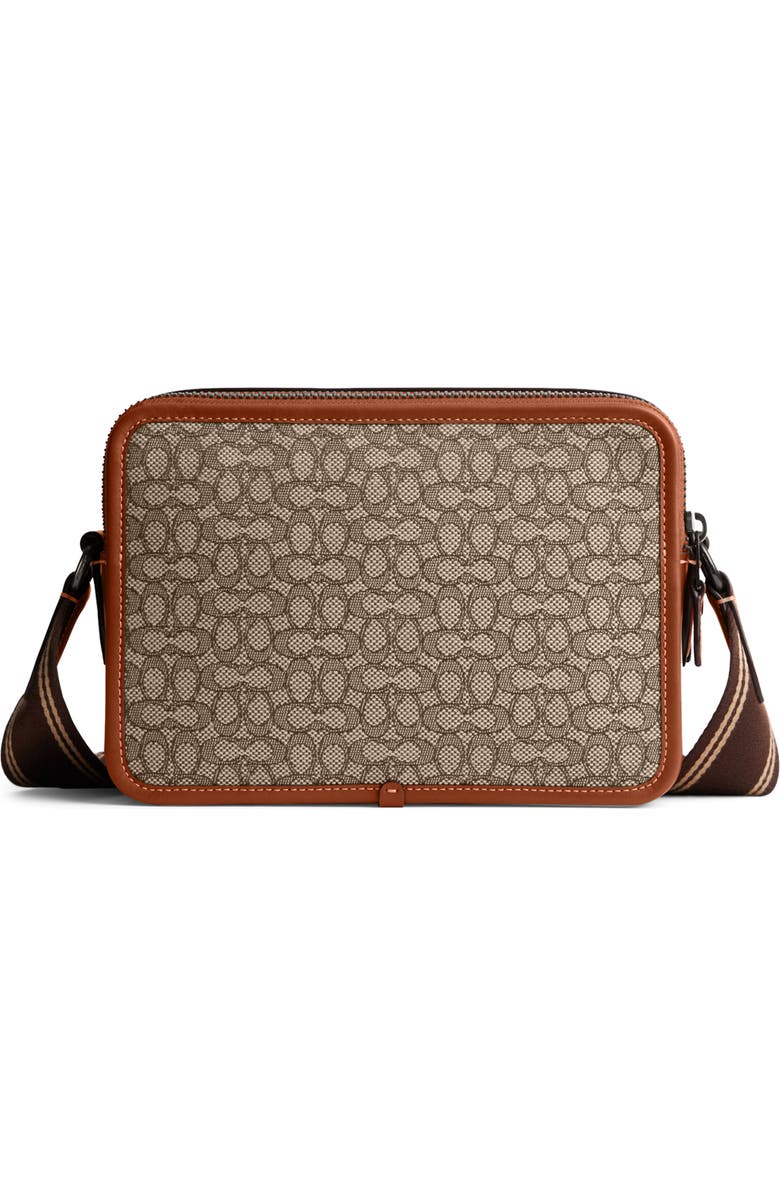 COACH Charter Micro Signature Jacquard & Leather Crossbody Bag, Alternate, color,