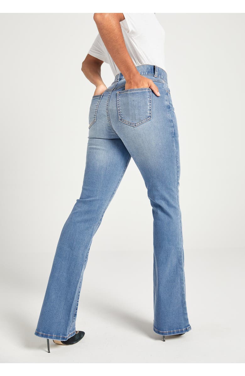 Betabrand Signature Mid-Rise Denim | Bootcut, Alternate, color, Sonora Wash