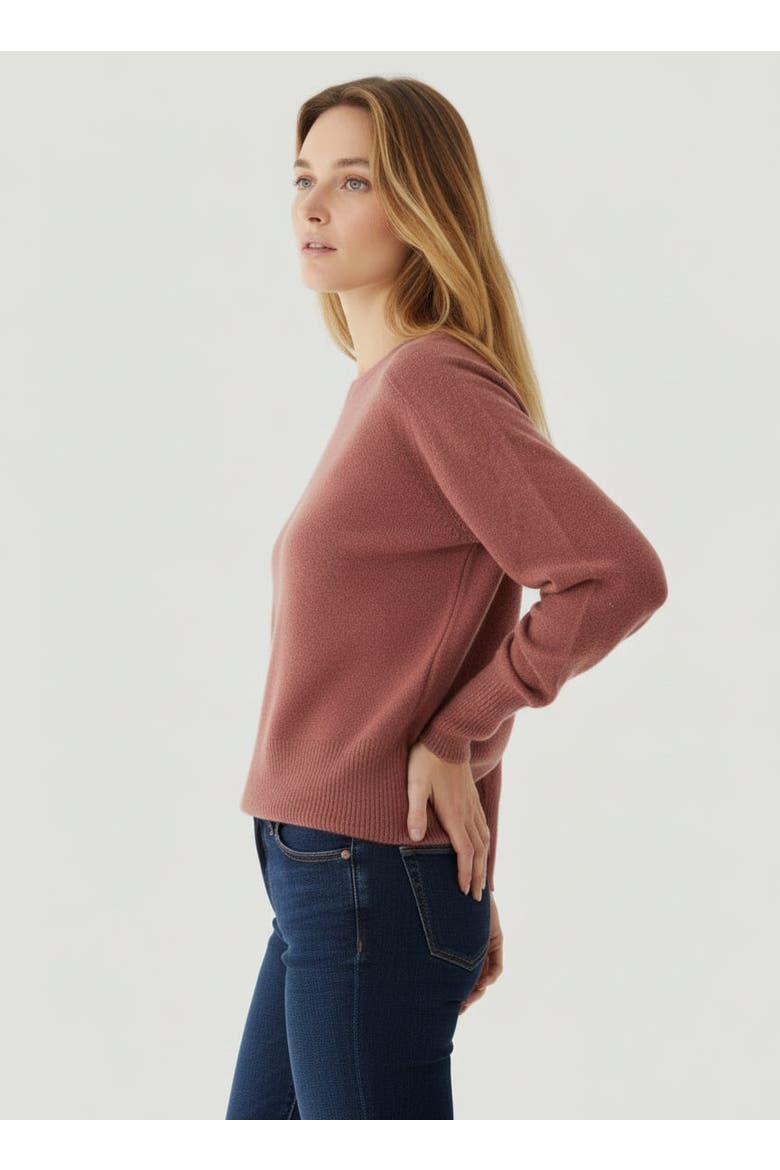 Cashmere Long Sleeve Pullover V-Neck, Alternate, color, ROSE TAUPE