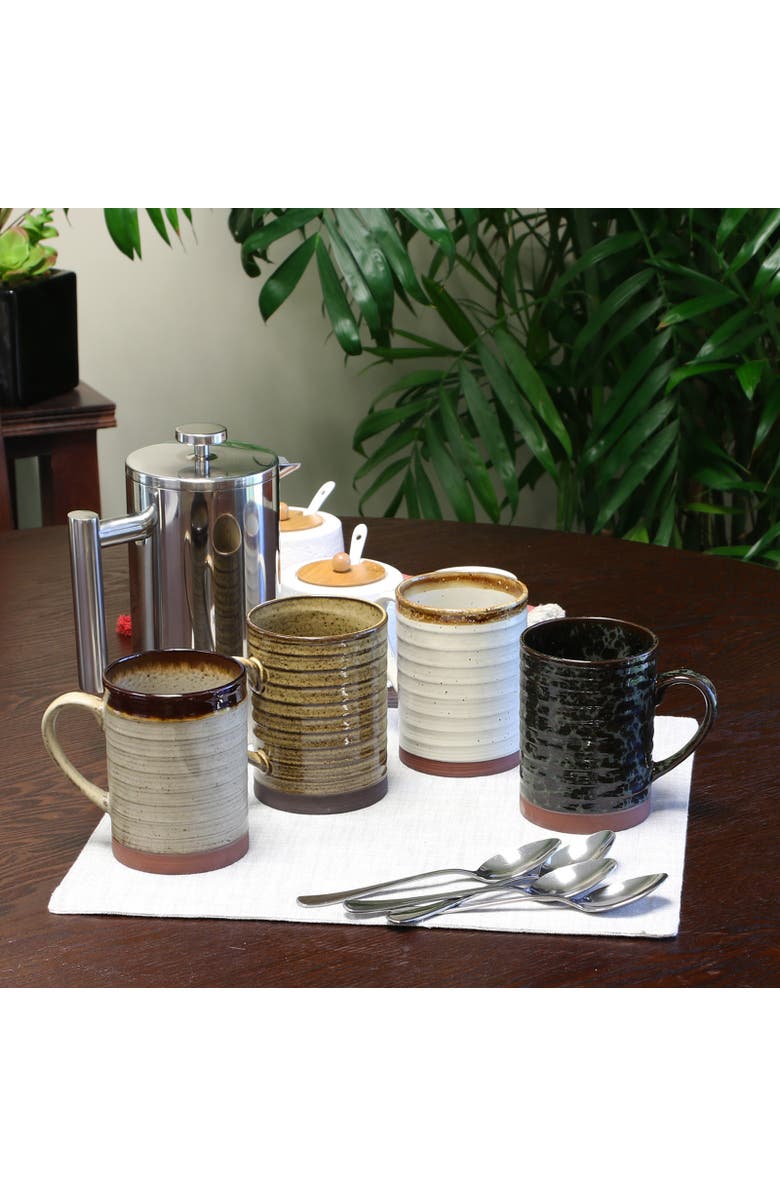 Gibson Home Terra Bella 18.5 oz Mug Set , Set of 4, Alternate, color,