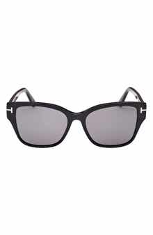 Elsa 55mm Polarized Butterfly Sunglasses