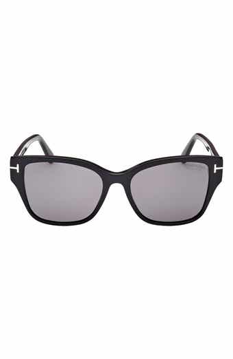 Elsa 55mm Polarized Butterfly Sunglasses